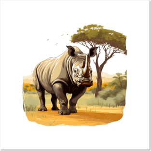 Rhino Love Posters and Art